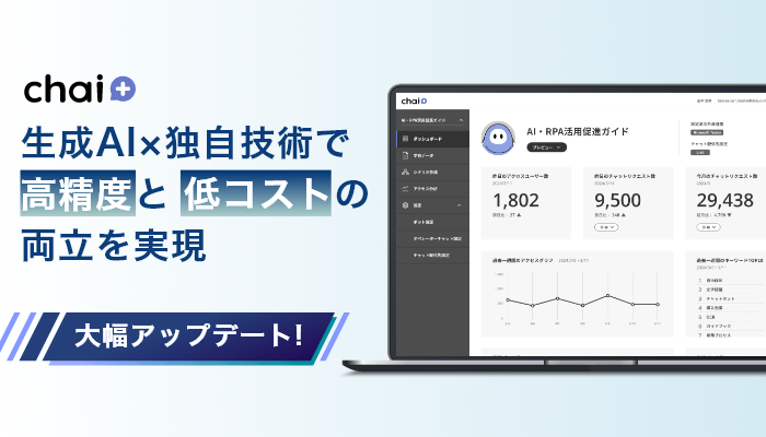独自技術を駆使した「chai+」の仕組みとは？