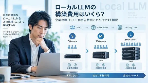 ローカルLLMの構築費用はいくら？企業規模・GPU・利用人数別にわかりやすく解説